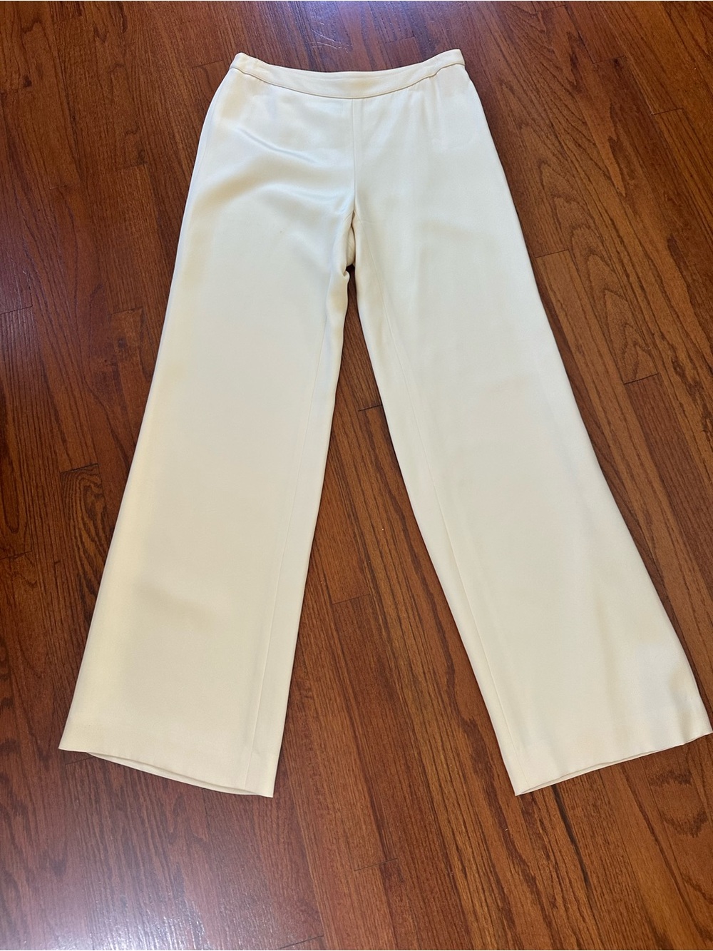 Ann Taylor 100% Silk Cream Dress Pants